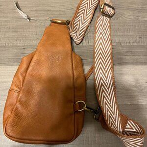 BRAND NEW Anthropologie crossover bag Color: Brown Motif - New With Tag